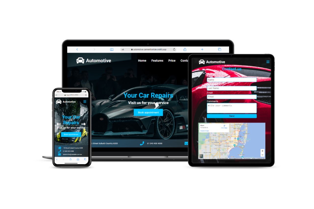 Proyecto de desarrollo web para Automotive