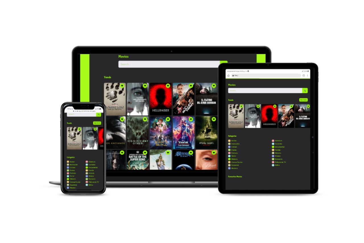 Proyecto de desarrollo web para Movies