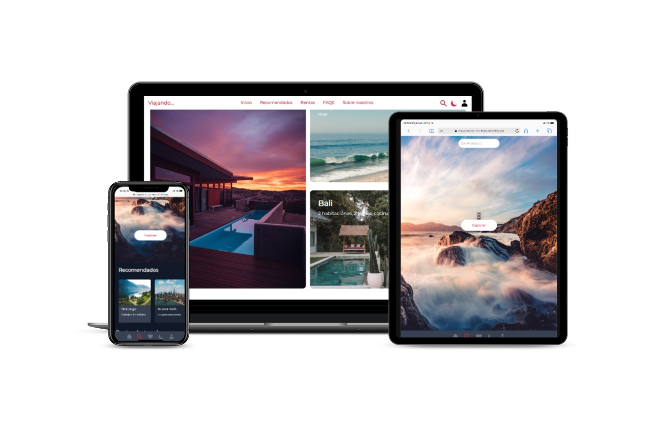 Proyecto de desarrollo web para Viajando